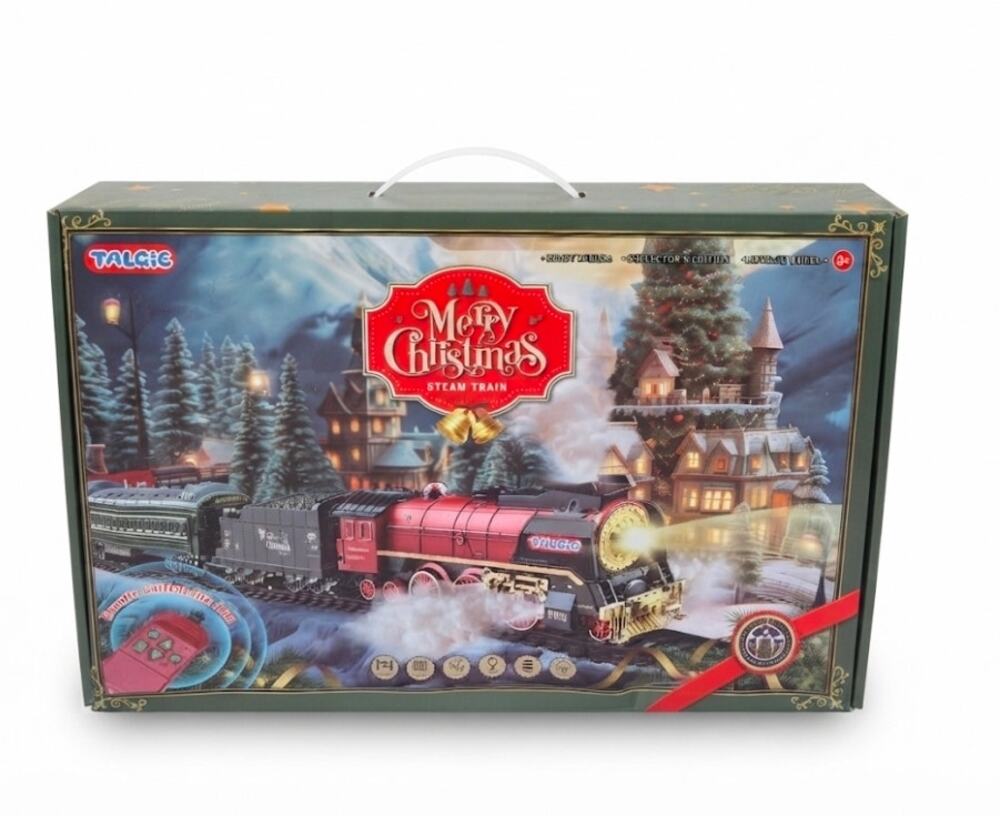 Merry Christmas Steam Train Christmas Tree New Box Has Damage